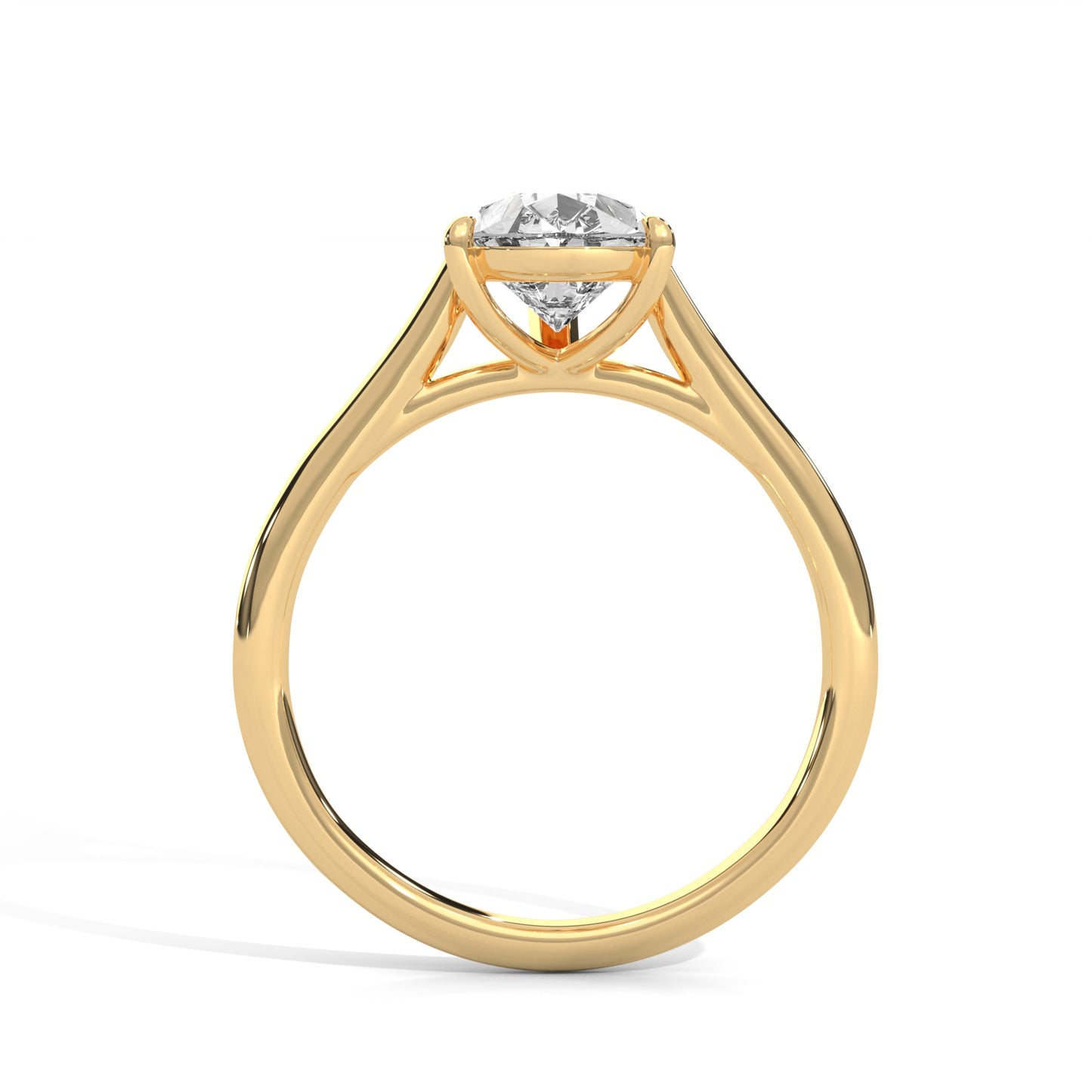 Classic Pear Solitaire Ring