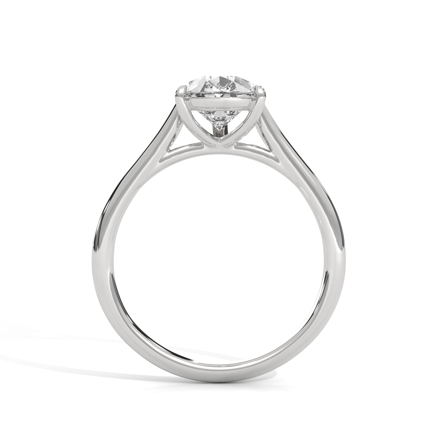 Classic Pear Solitaire Ring