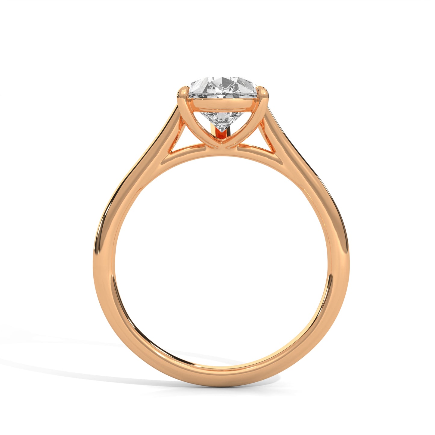 Classic Pear Solitaire Ring
