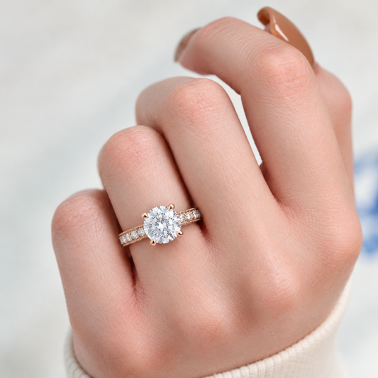 Surface Prong Pave Set