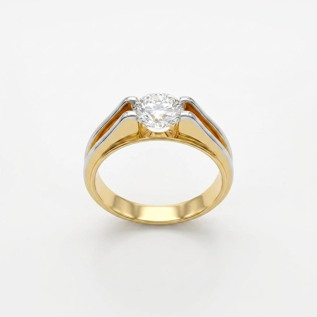 Orthodox Men's Solitaire Ring