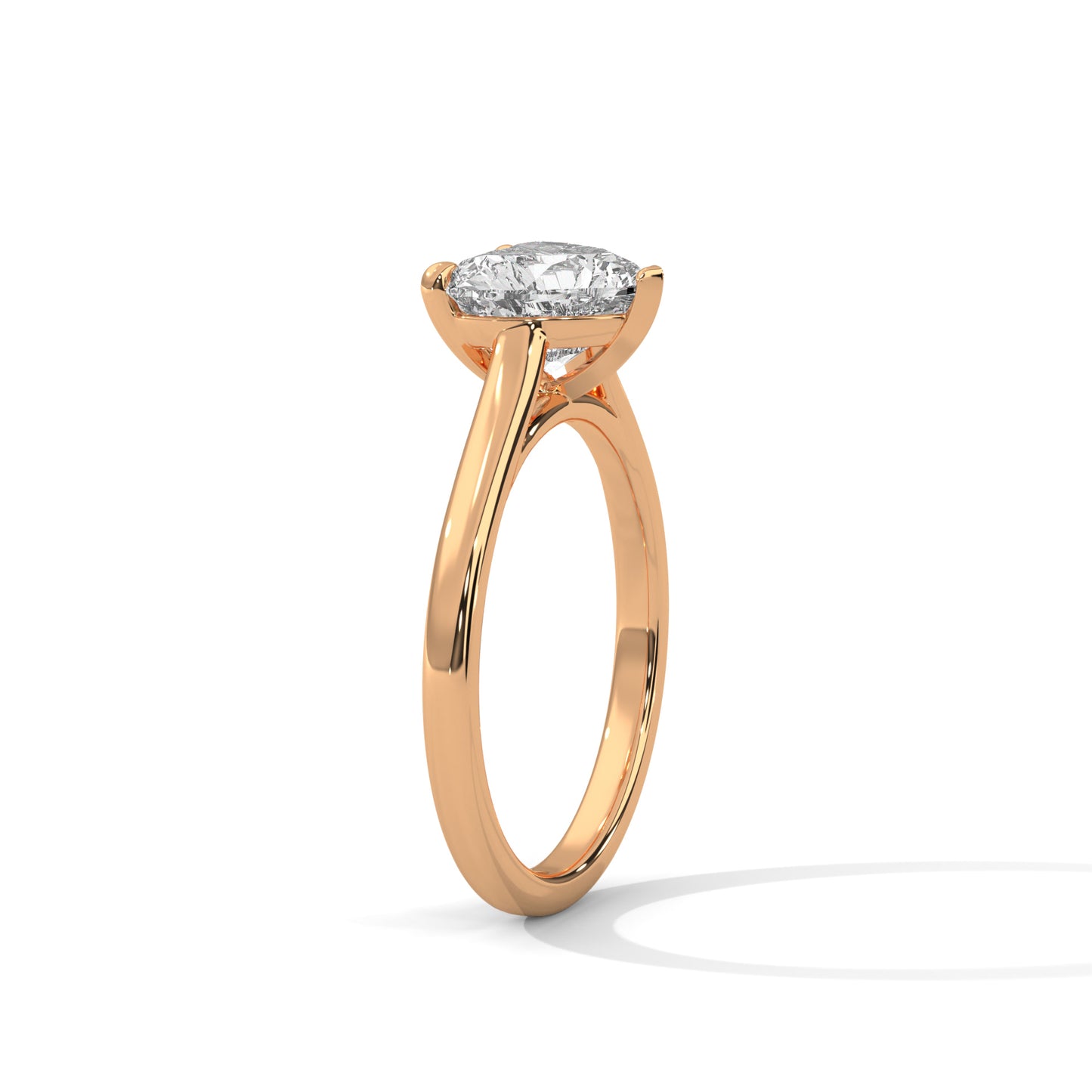 Classic Heart Solitaire Ring