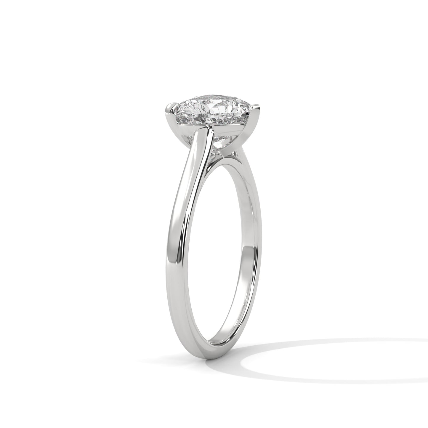 Classic Heart Solitaire Ring