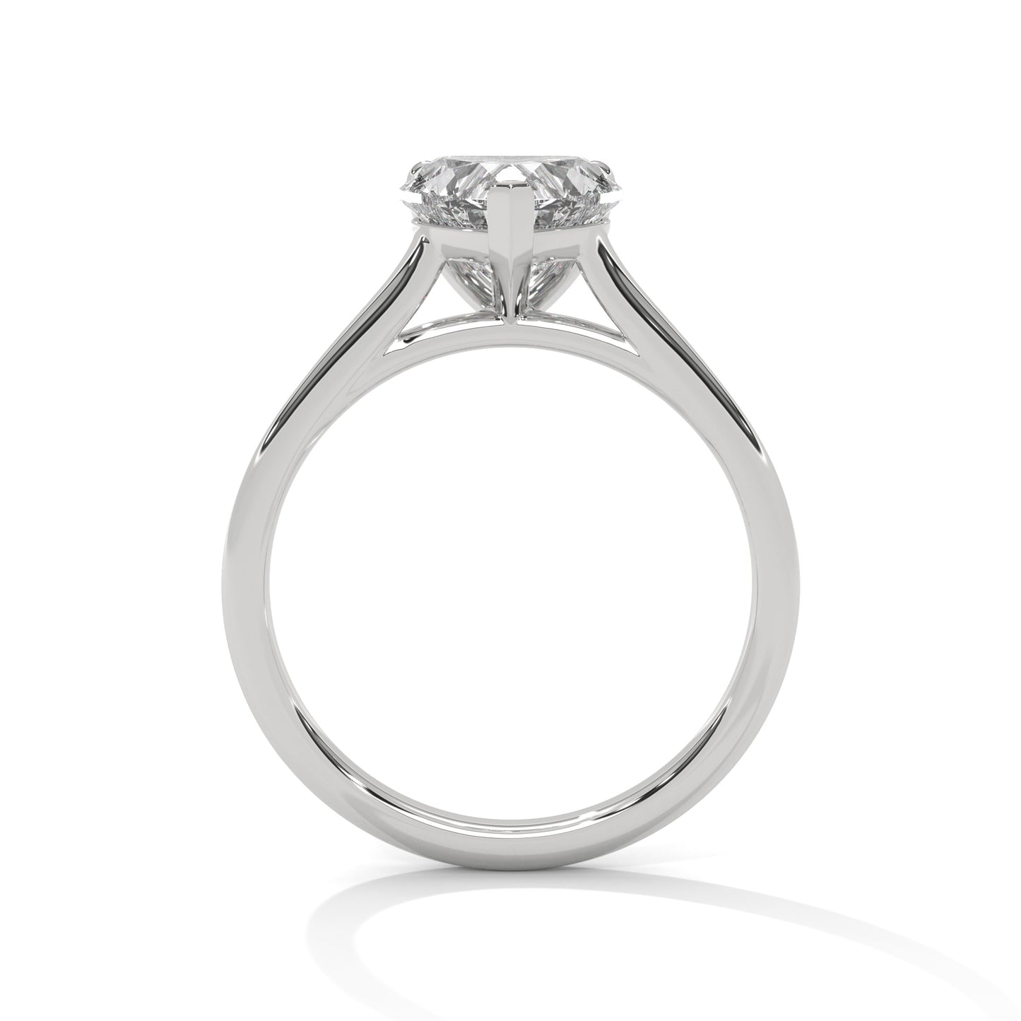 Classic Heart Solitaire Ring