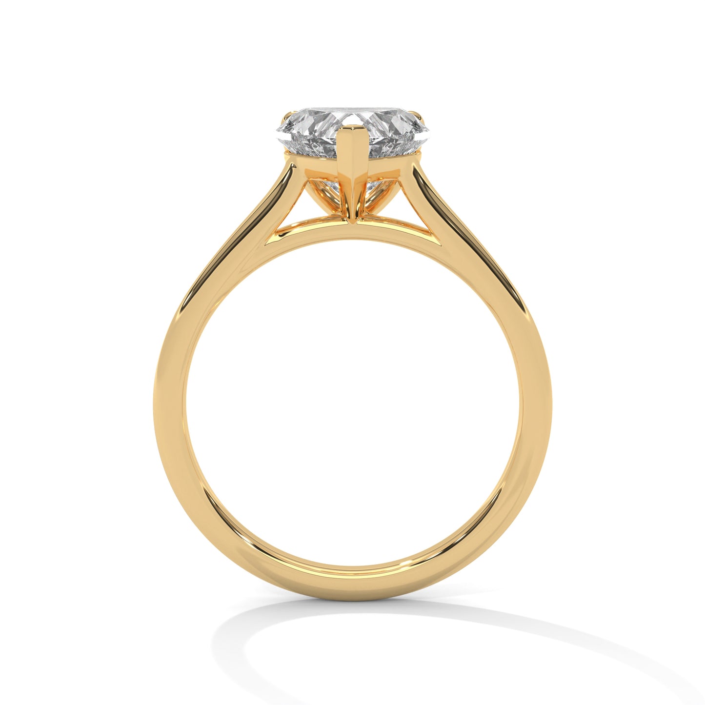 Classic Heart Solitaire Ring