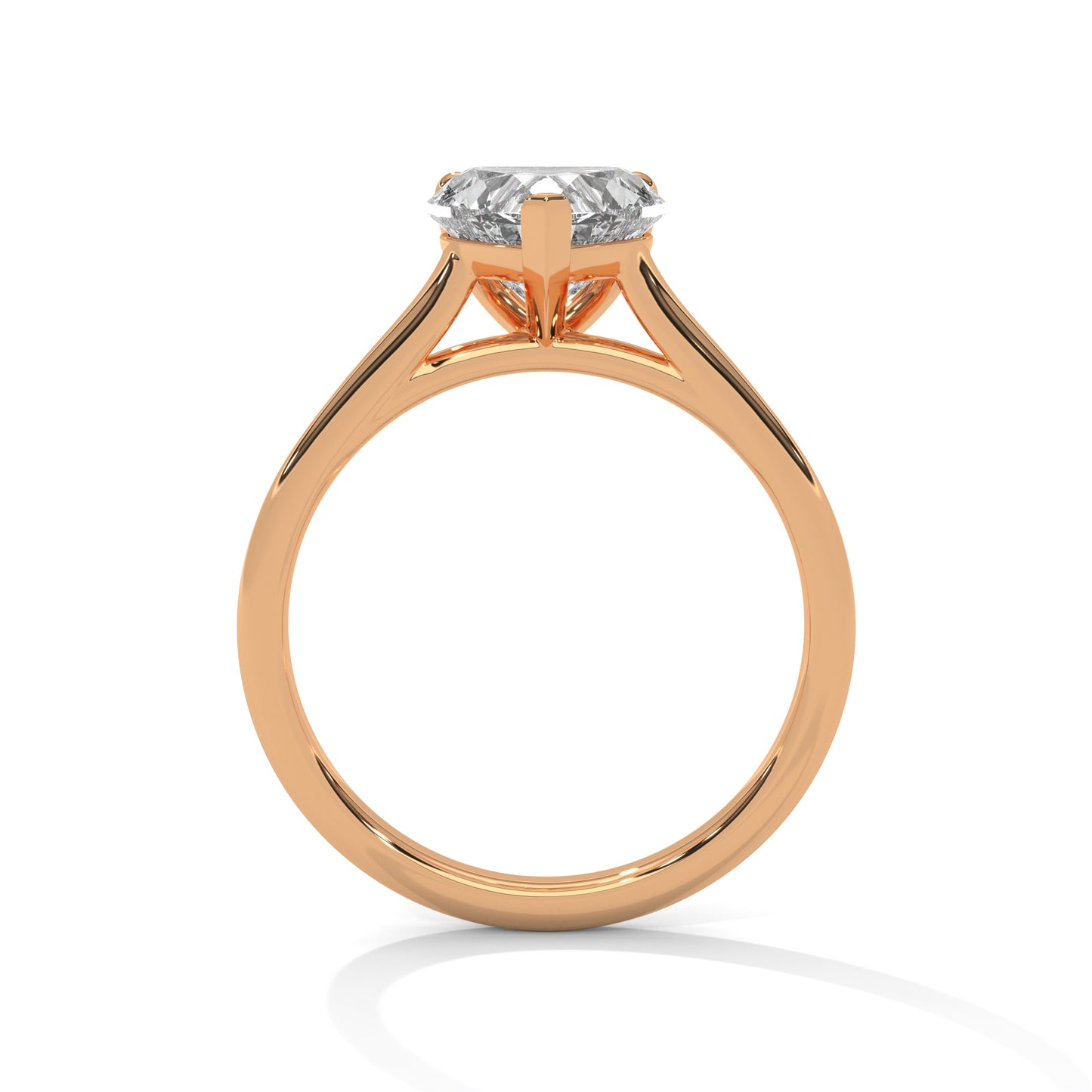 Classic Heart Solitaire Ring