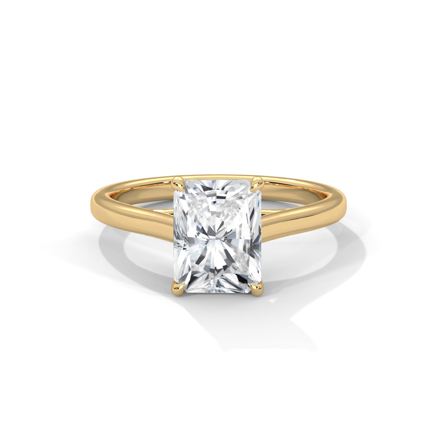 Classic Radiant Solitaire Ring