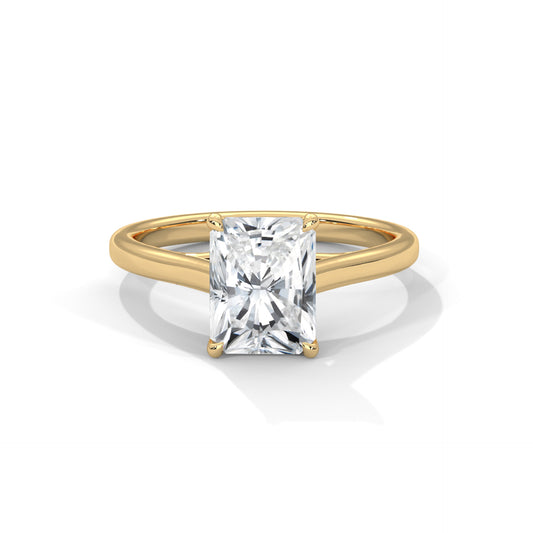 Classic Radiant Solitaire Ring