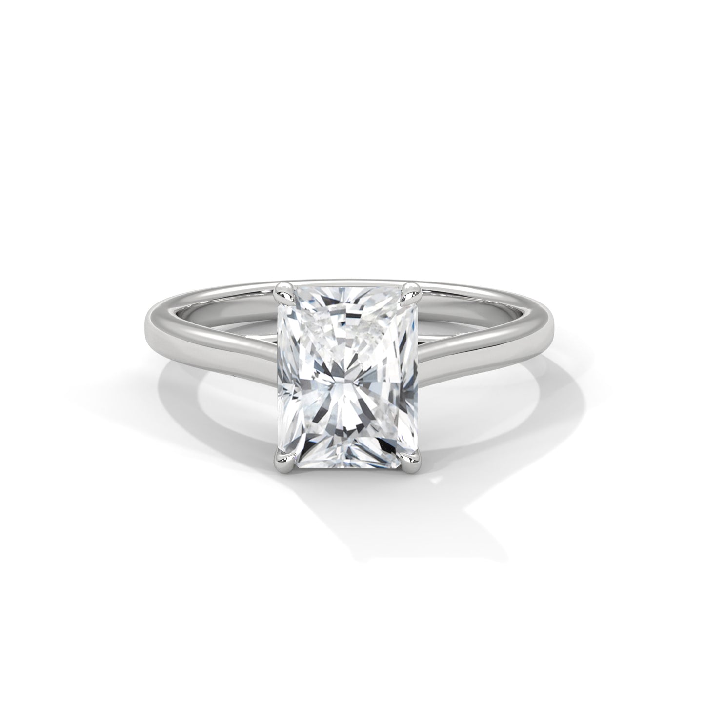 Classic Radiant Solitaire Ring
