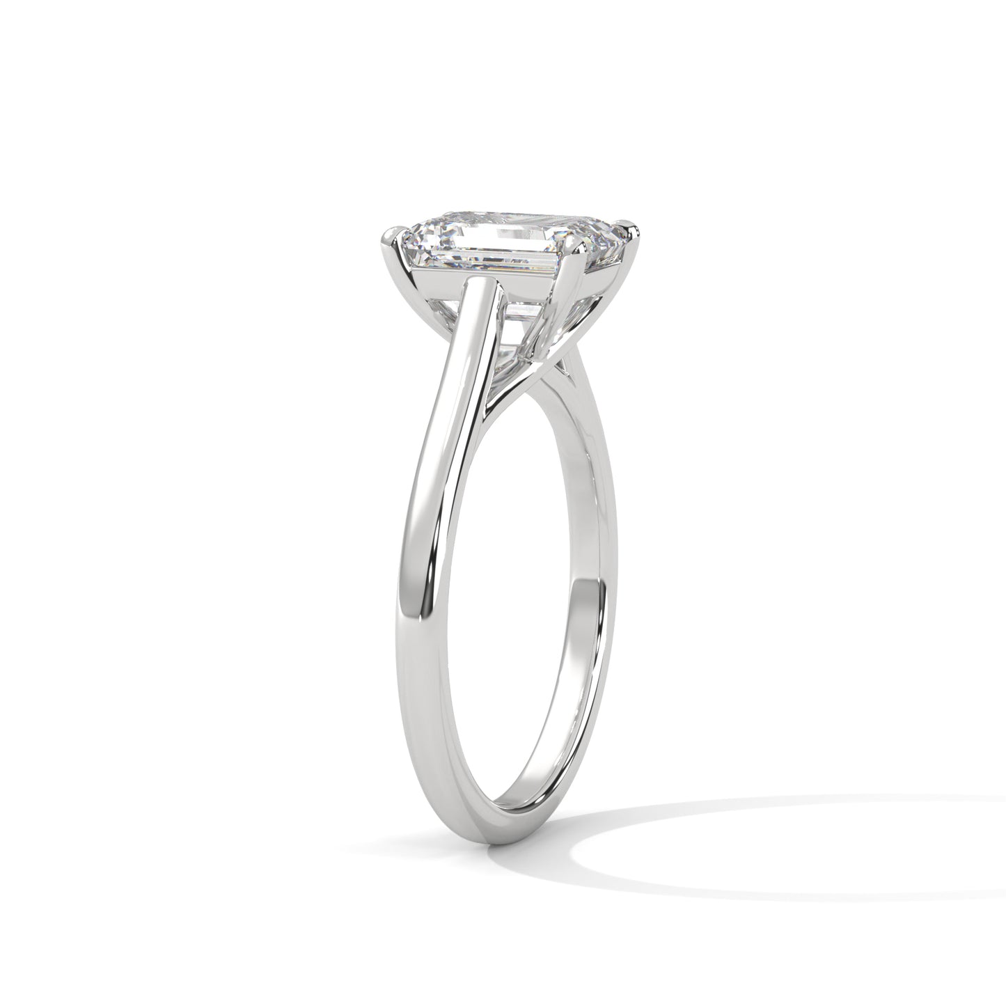 Classic Radiant Solitaire Ring