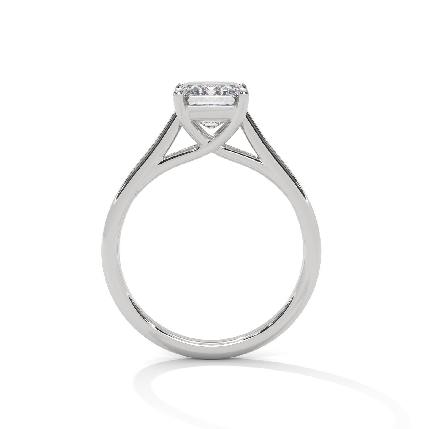 Classic Radiant Solitaire Ring