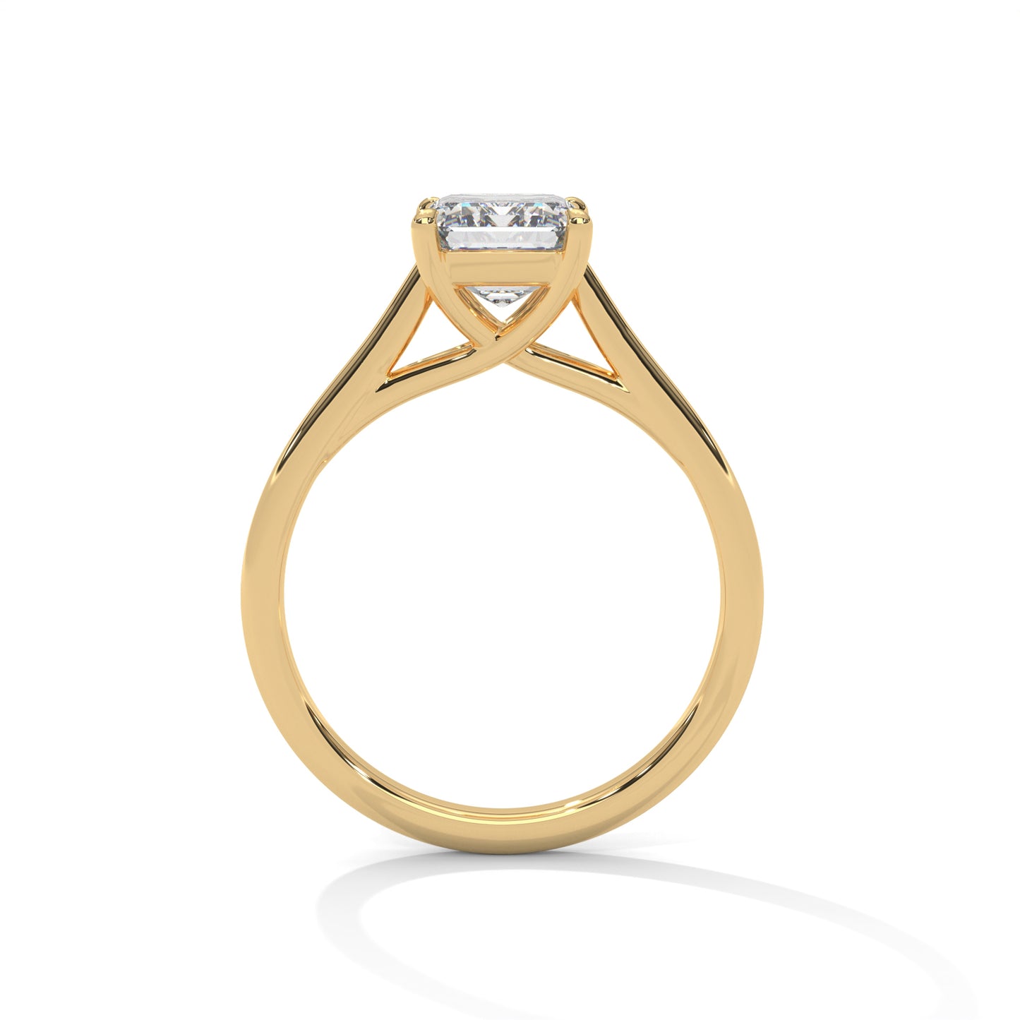 Classic Radiant Solitaire Ring