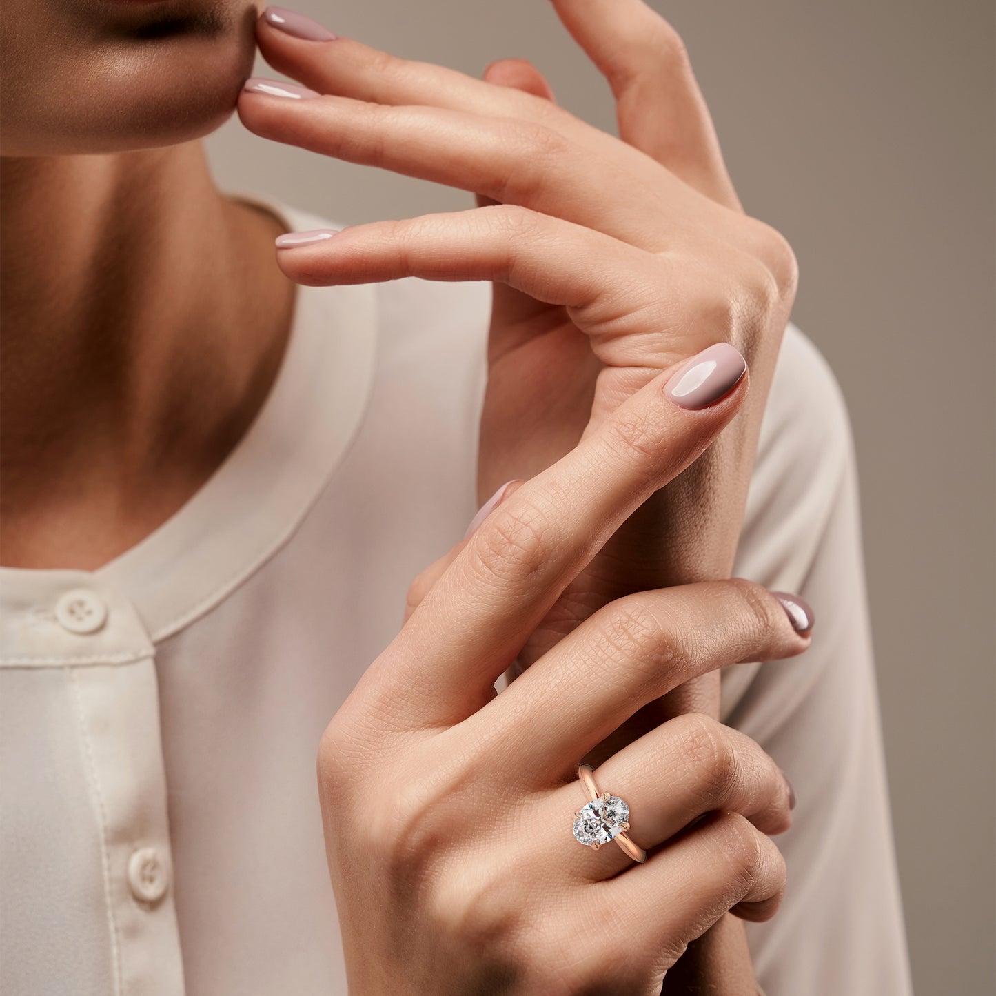 Classic Oval Solitaire Ring