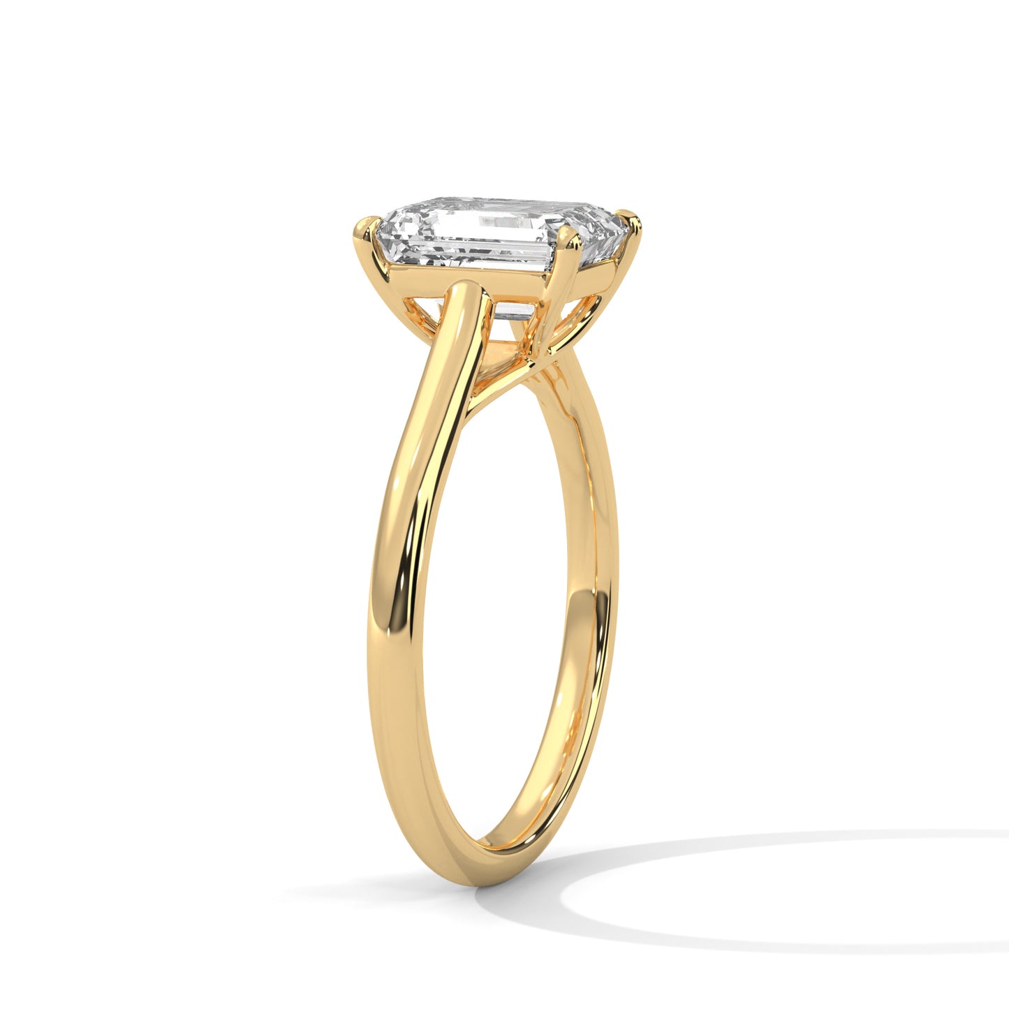 Classic Emerald Solitaire Ring