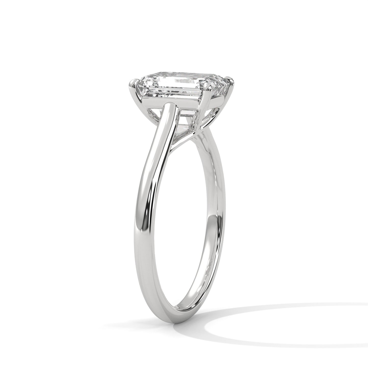 Classic Emerald Solitaire Ring