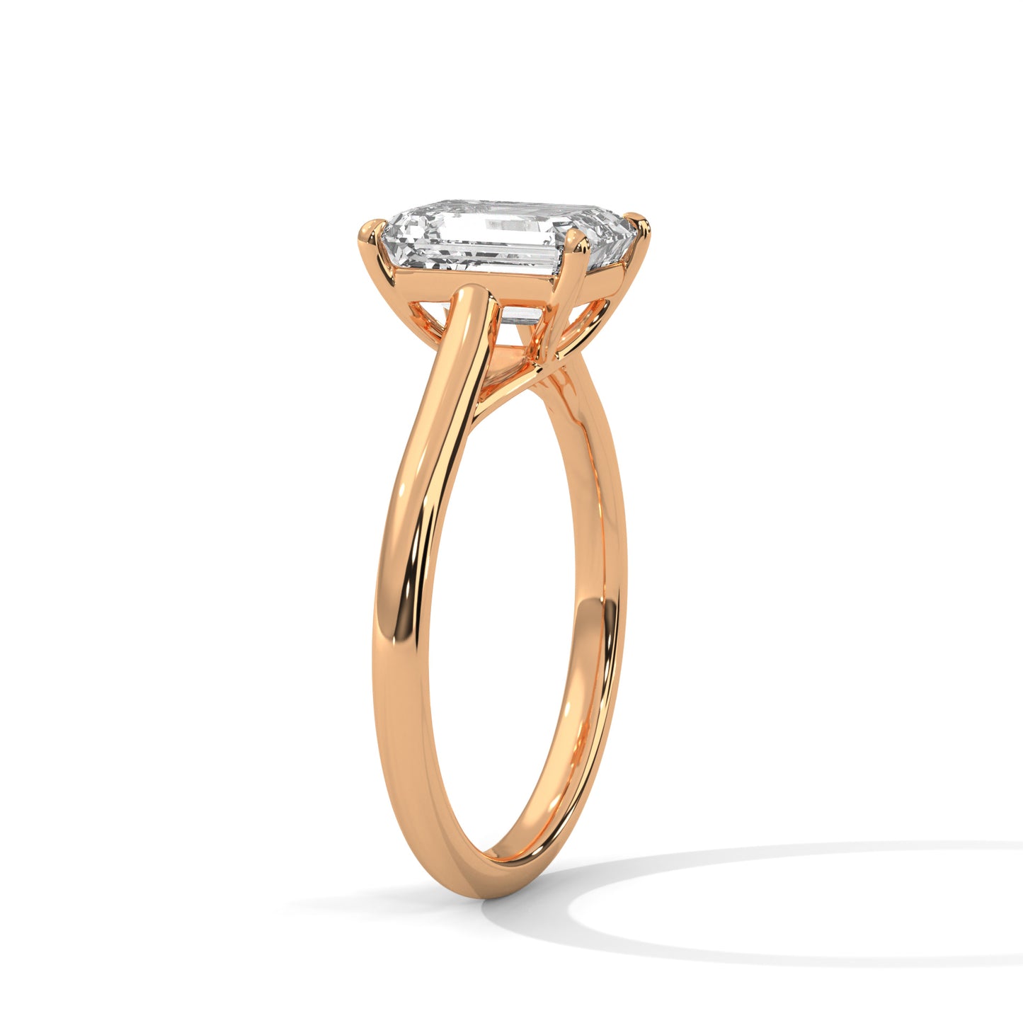 Classic Emerald Solitaire Ring