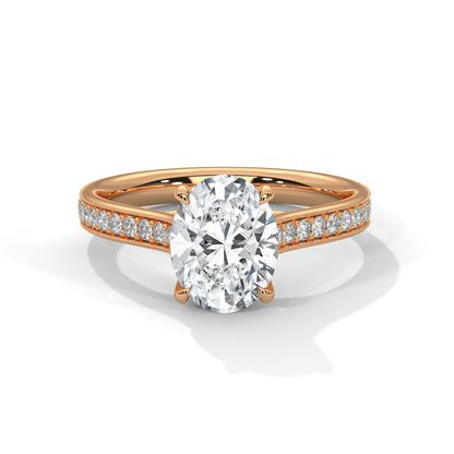 Oval Pave Set