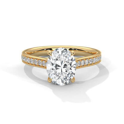 Oval Pave Set