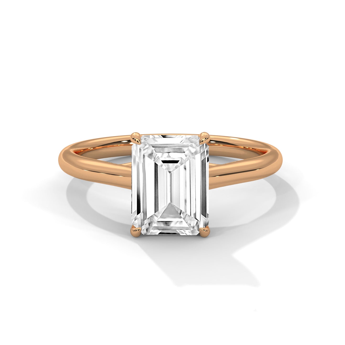 Classic Emerald Solitaire Ring