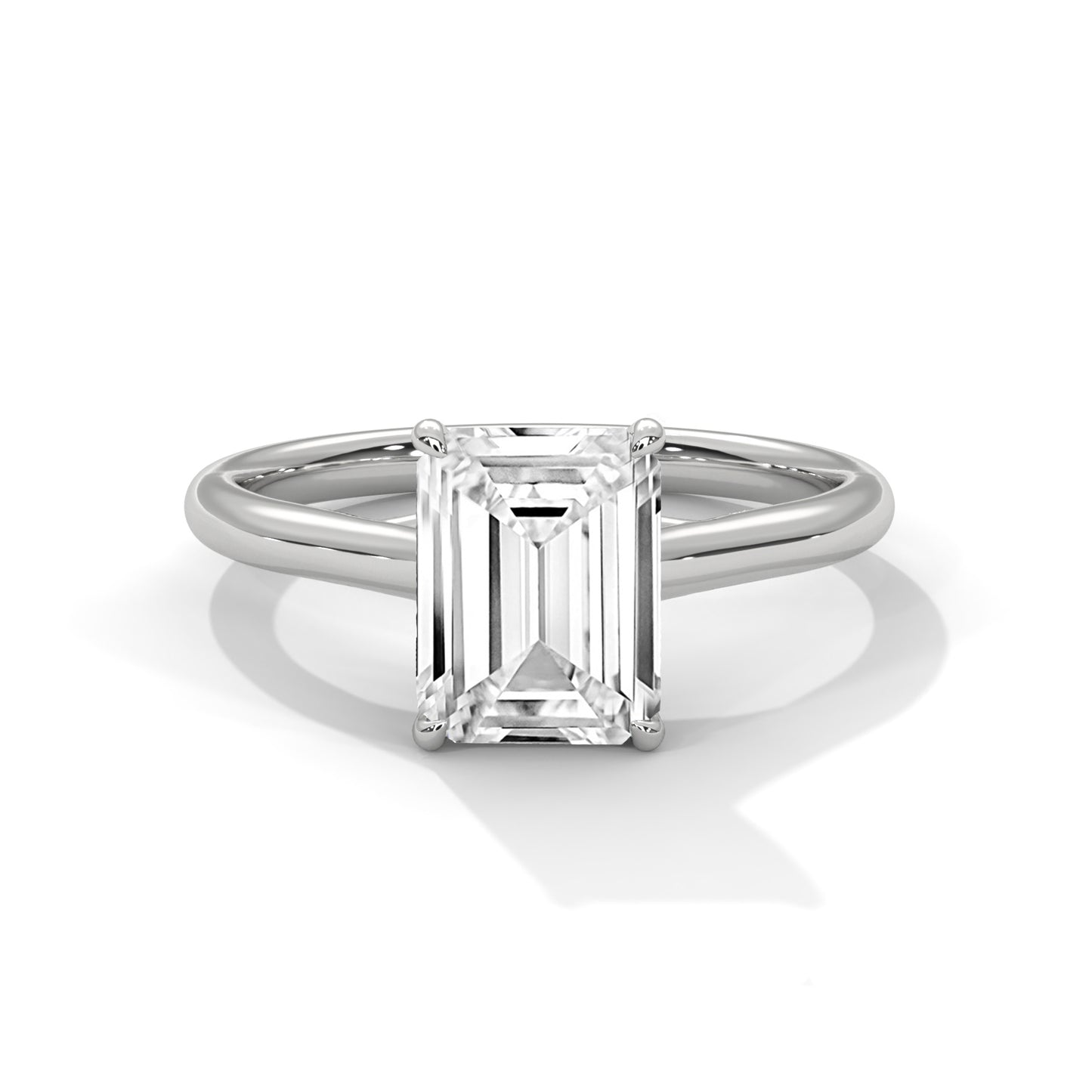 Classic Emerald Solitaire Ring