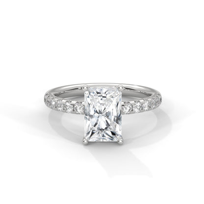 Radiant Hidden Halo Pave Set