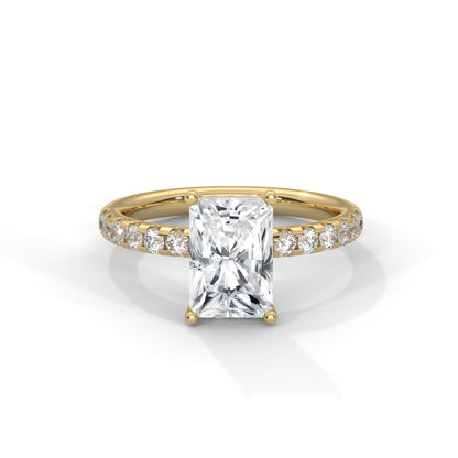 Radiant Hidden Halo Pave Set
