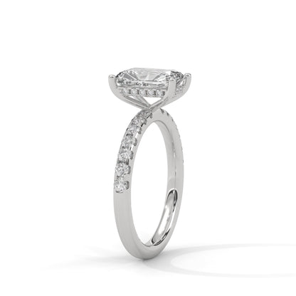 Radiant Hidden Halo Pave Set