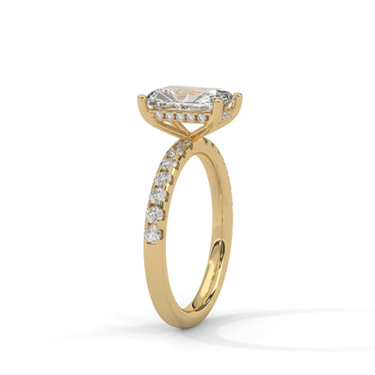 Radiant Hidden Halo Pave Set