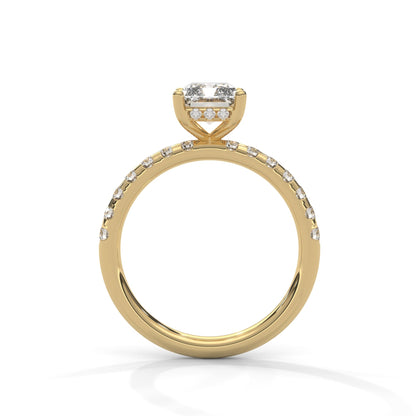 Radiant Hidden Halo Pave Set