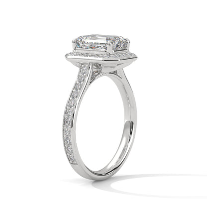 Emerald Halo Pave Set