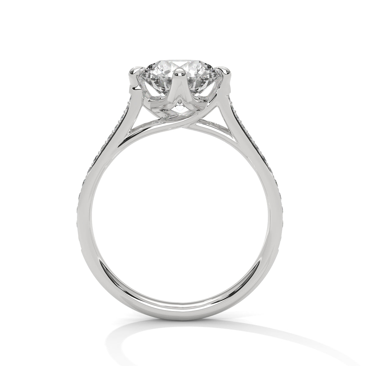 Round 4 Prong Pave set