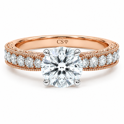 Surface Prong Pave Set