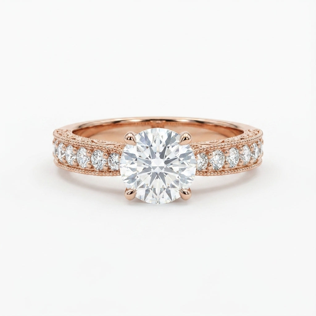 Surface Prong Pave Set