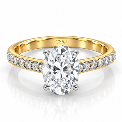 Oval Pave Set