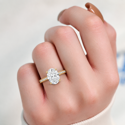 Oval Pave Set