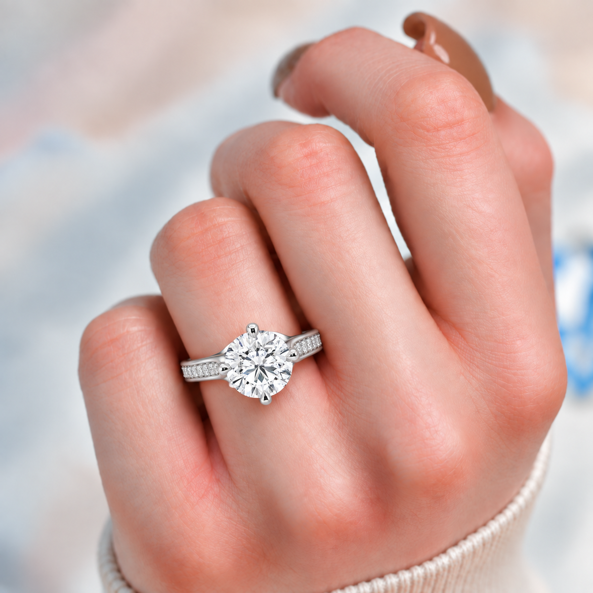 Round 4 Prong Pave set