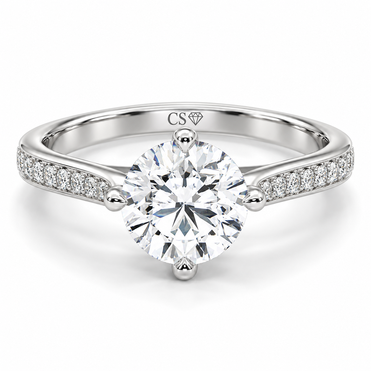Round 4 Prong Pave set