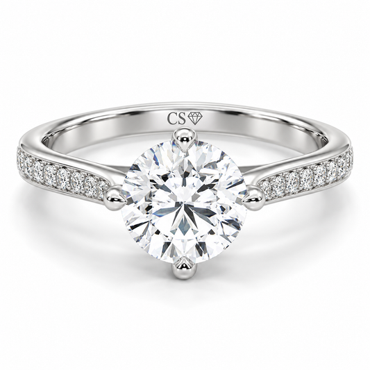 Round 4 Prong Pave set