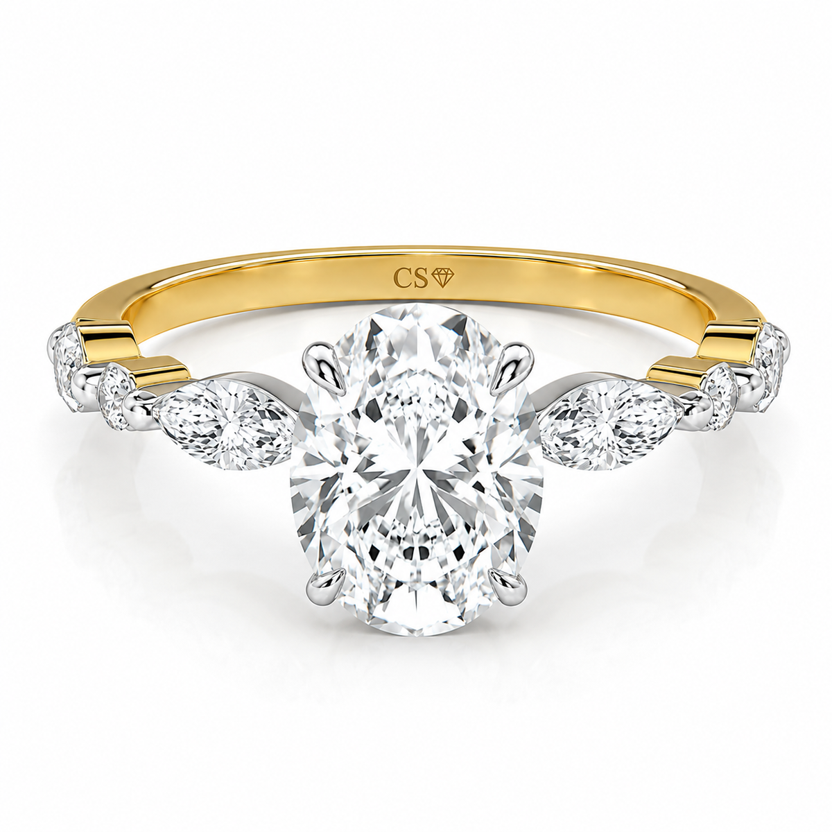 Oval Marquise Shoulder