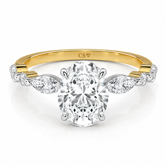 Oval Marquise Shoulder