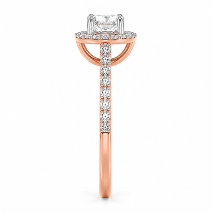 Oval Halo Pave Set
