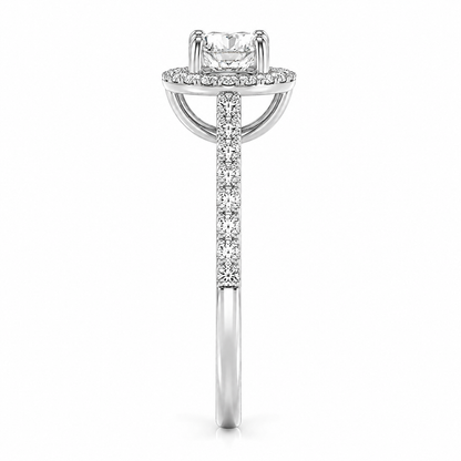 Oval Halo Pave Set