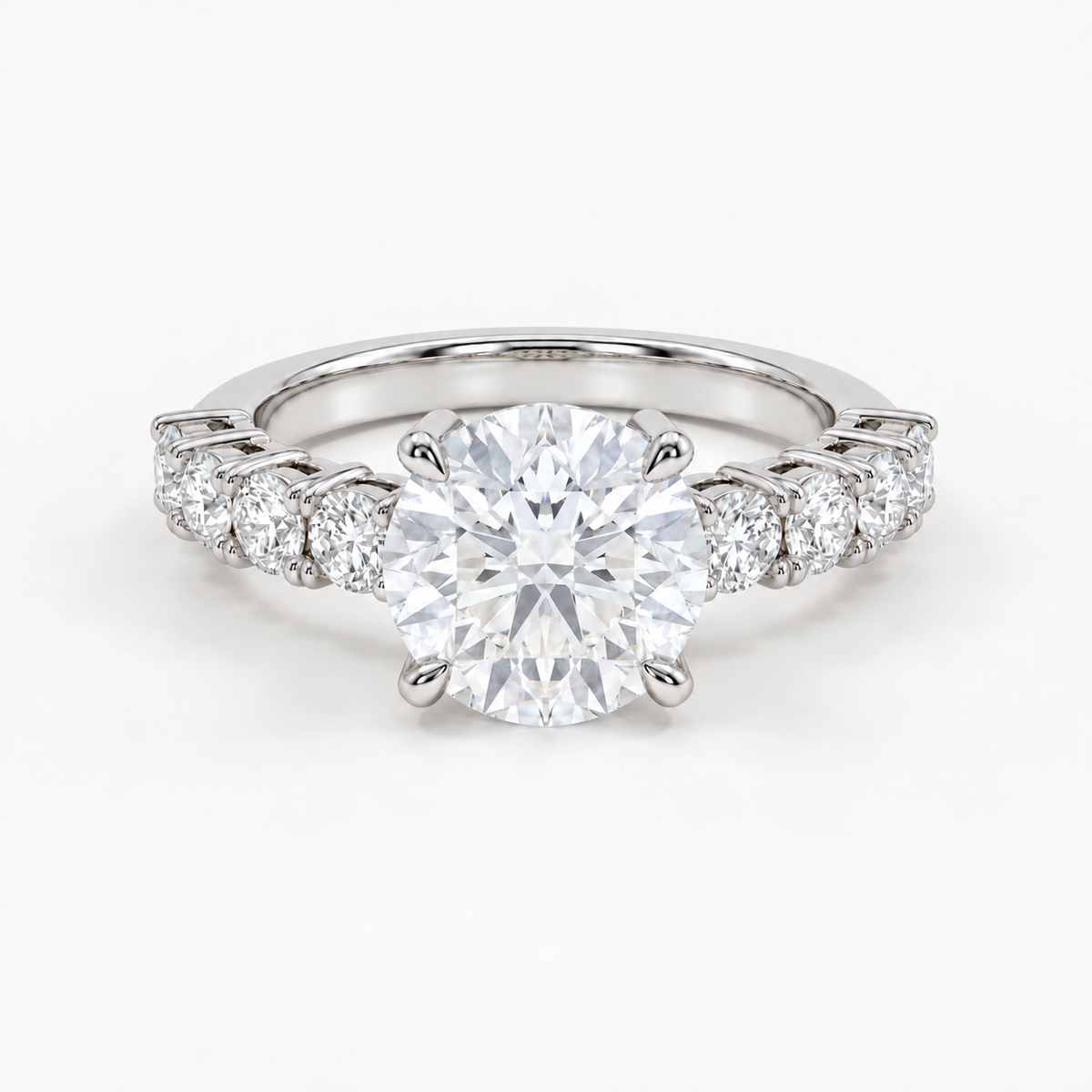 Round Scaloop Pave Set