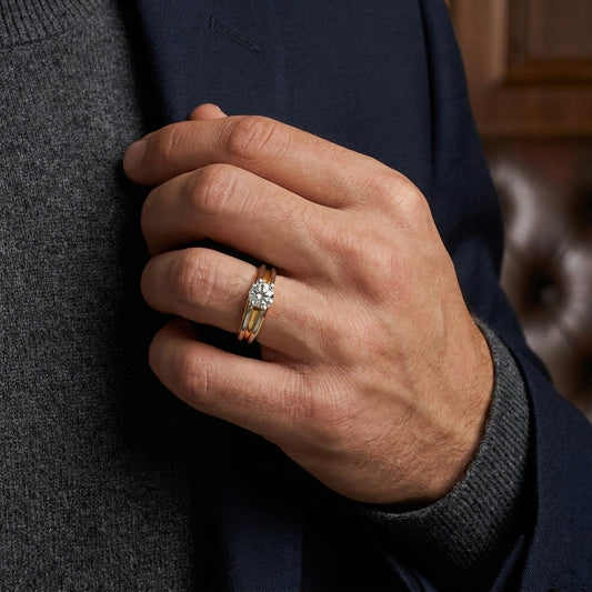 Orthodox Men's Solitaire Ring