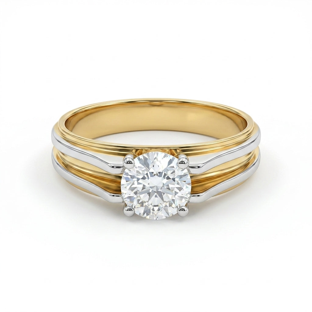 Orthodox Men's Solitaire Ring