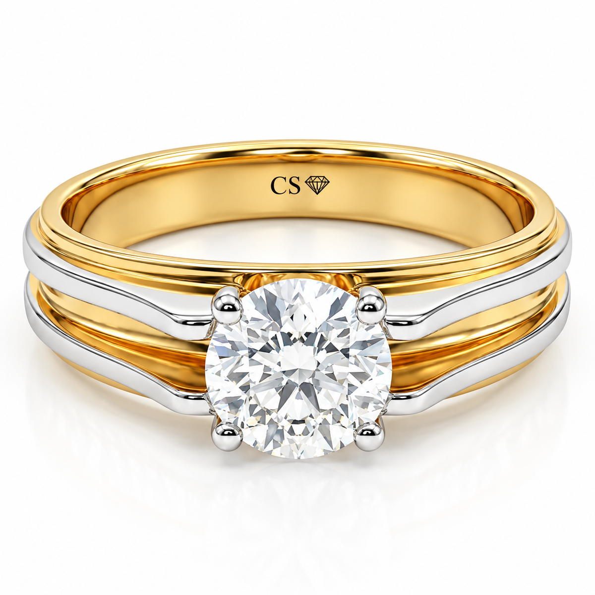 Orthodox Men's Solitaire Ring