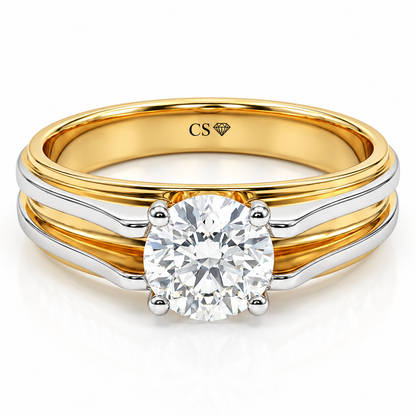 Orthodox Men's Solitaire Ring