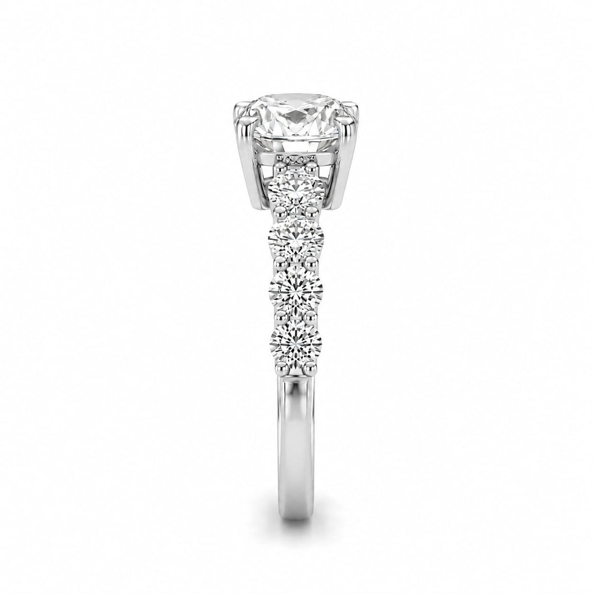 Round Scaloop Pave Set
