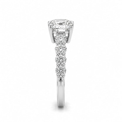 Round Scaloop Pave Set