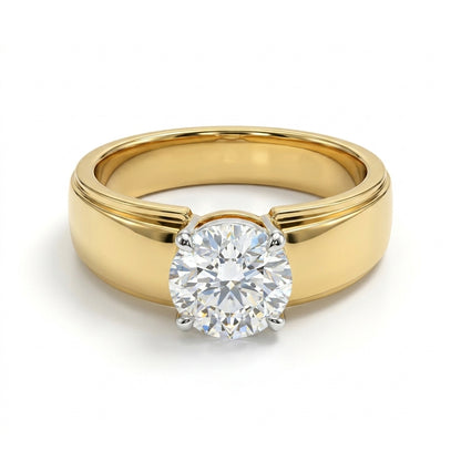 Elite Men's Solitaire Ring
